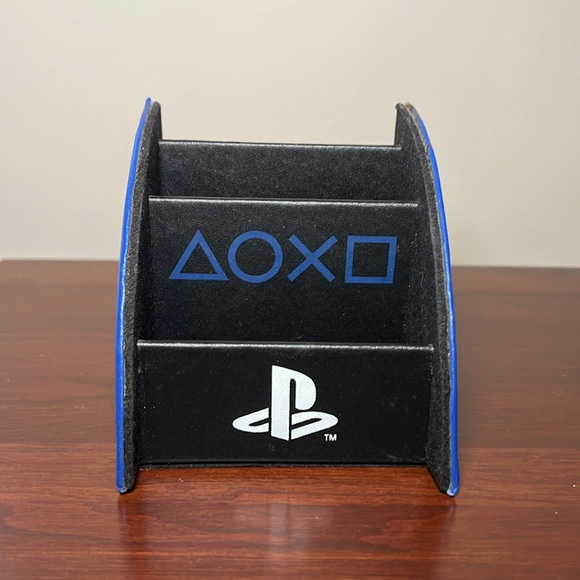 Culturefly Sony PlayStation Blue and Black Desk Organizer / Display Stand - Picture 7 of 7